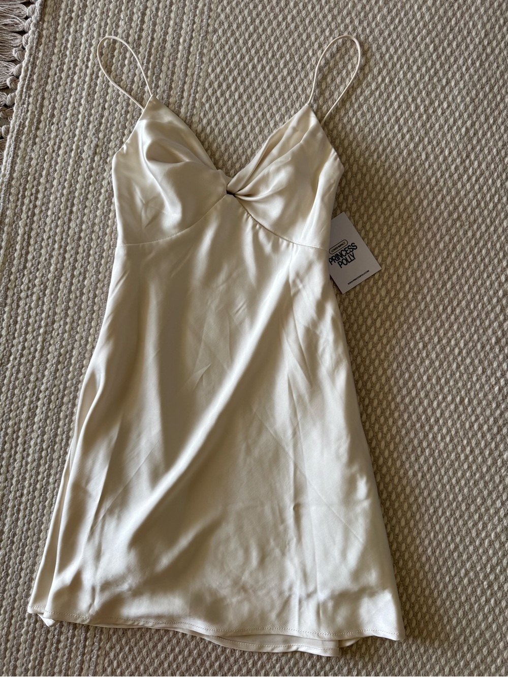 NWT Marilyn Mini Dress Champagne Size 4